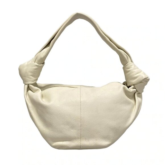 Auth BOTTEGA VENETA Double Knot - Cream Leather P********* Handbag - Picture 2 of 16